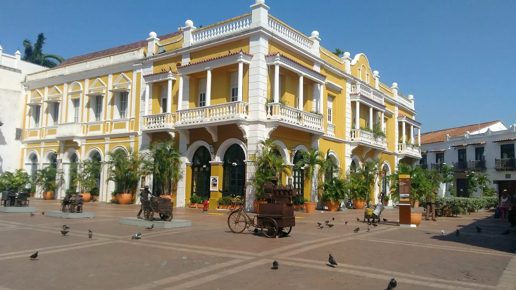 Bâtiment colonial dans le centre historique de Carthagène des Indes