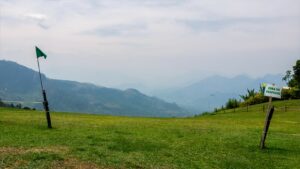 Zone de départ en parapente chez Ecolodand, village de Jericó (Antioquia), Colombie
