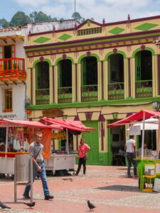 Place principale, village de Jericó (Antioquia), Colombie