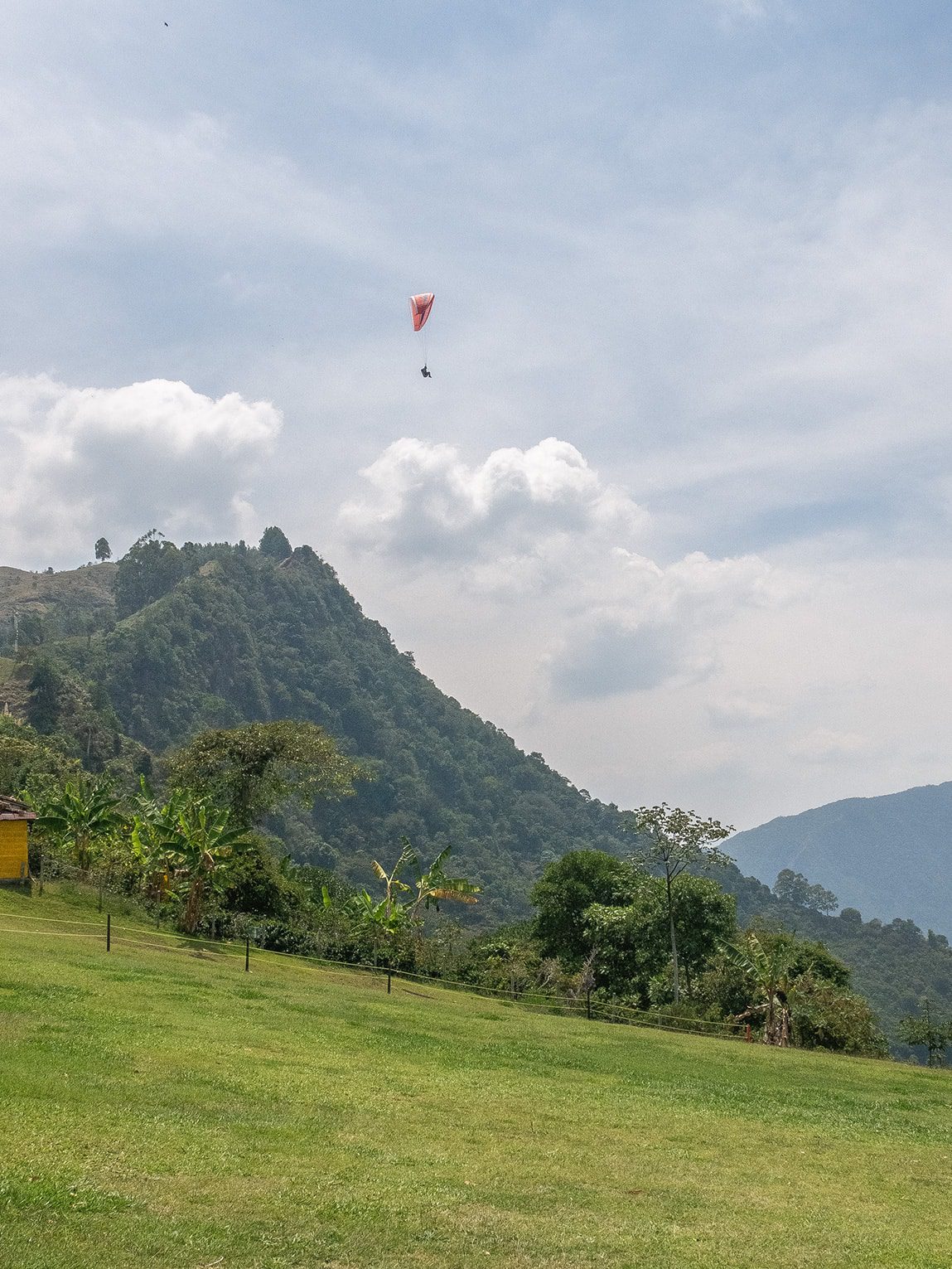 Vol en parapente, Jericó, Colombie