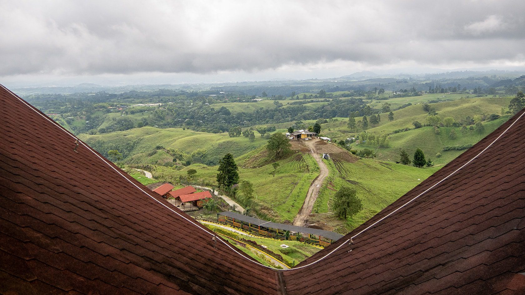 Vue depuis le Mirador Colina Iluminada, Filandia, Colombie