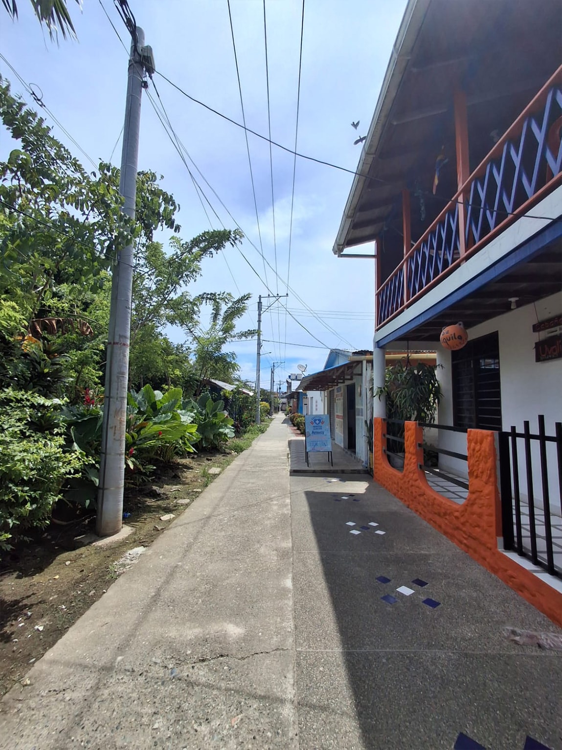 Rue de Sapzurro (Choco caribéen), Colombie
