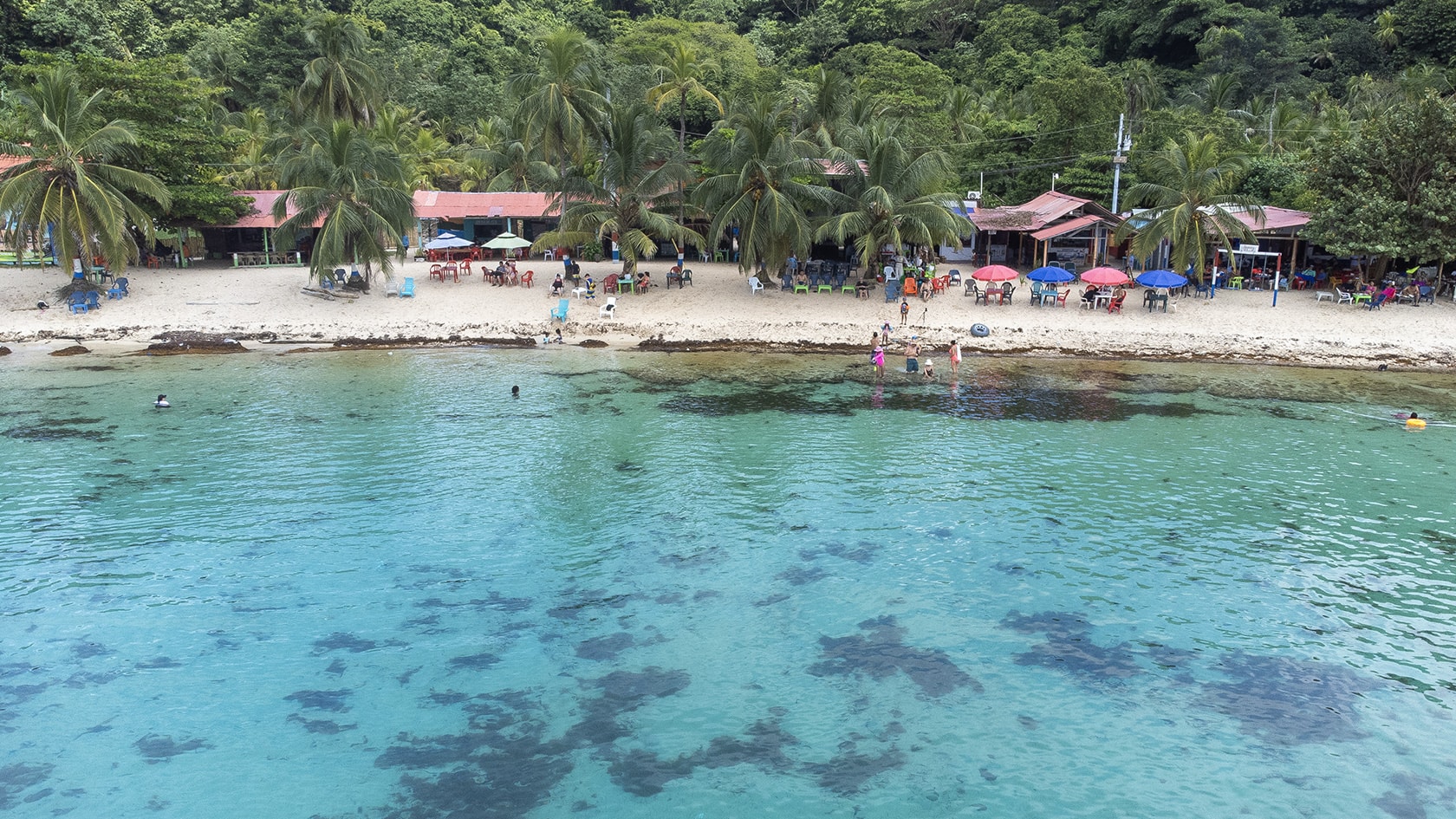 Plage de La Miel au Panama, près de Sapzurro (Choco caribéen), Colombie