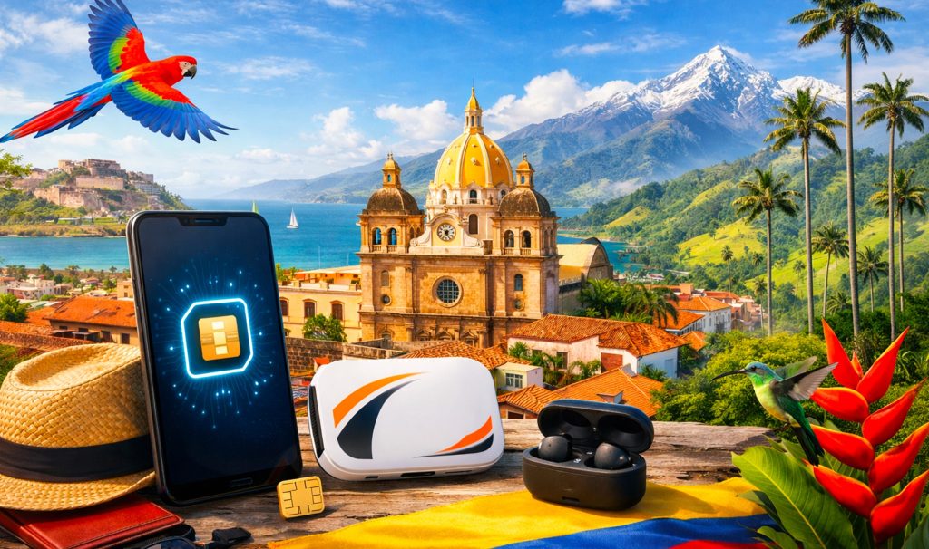 Illustration esim Ubigi en Colombie