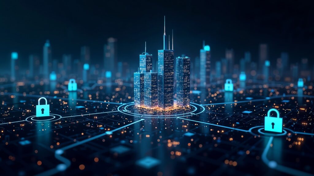 Ilustración digital de ciudades