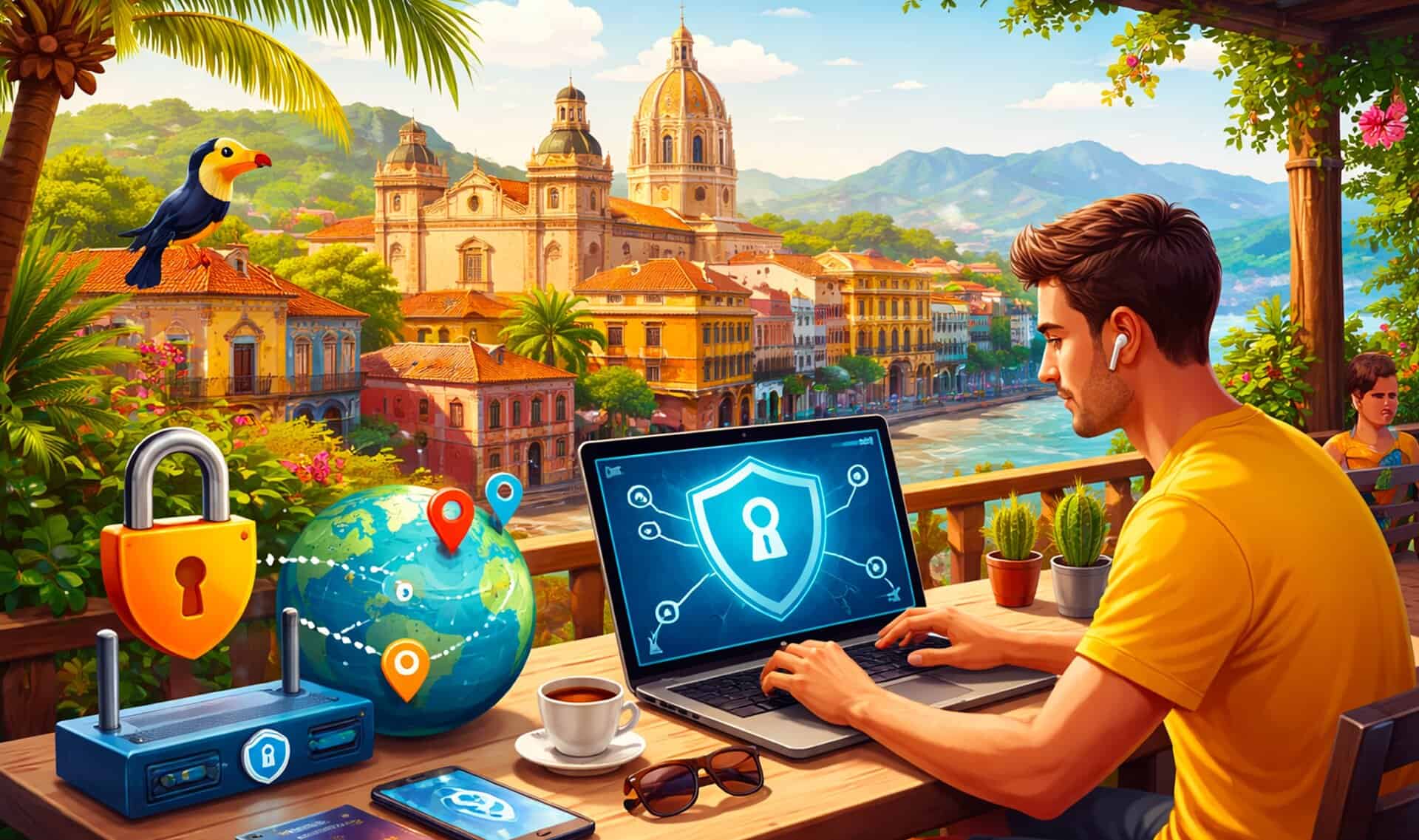 Illustration VPN en Colombie