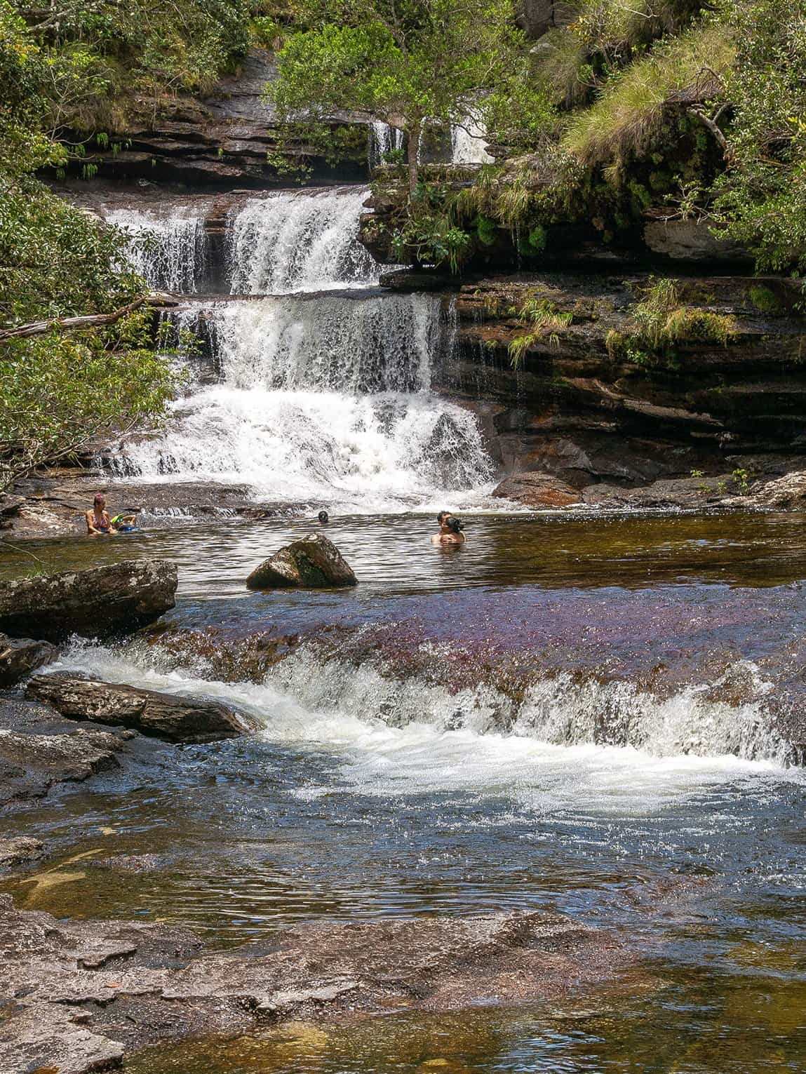 Cascada los Pianos dans le Parc National Sierra de La Macarena, Colombie