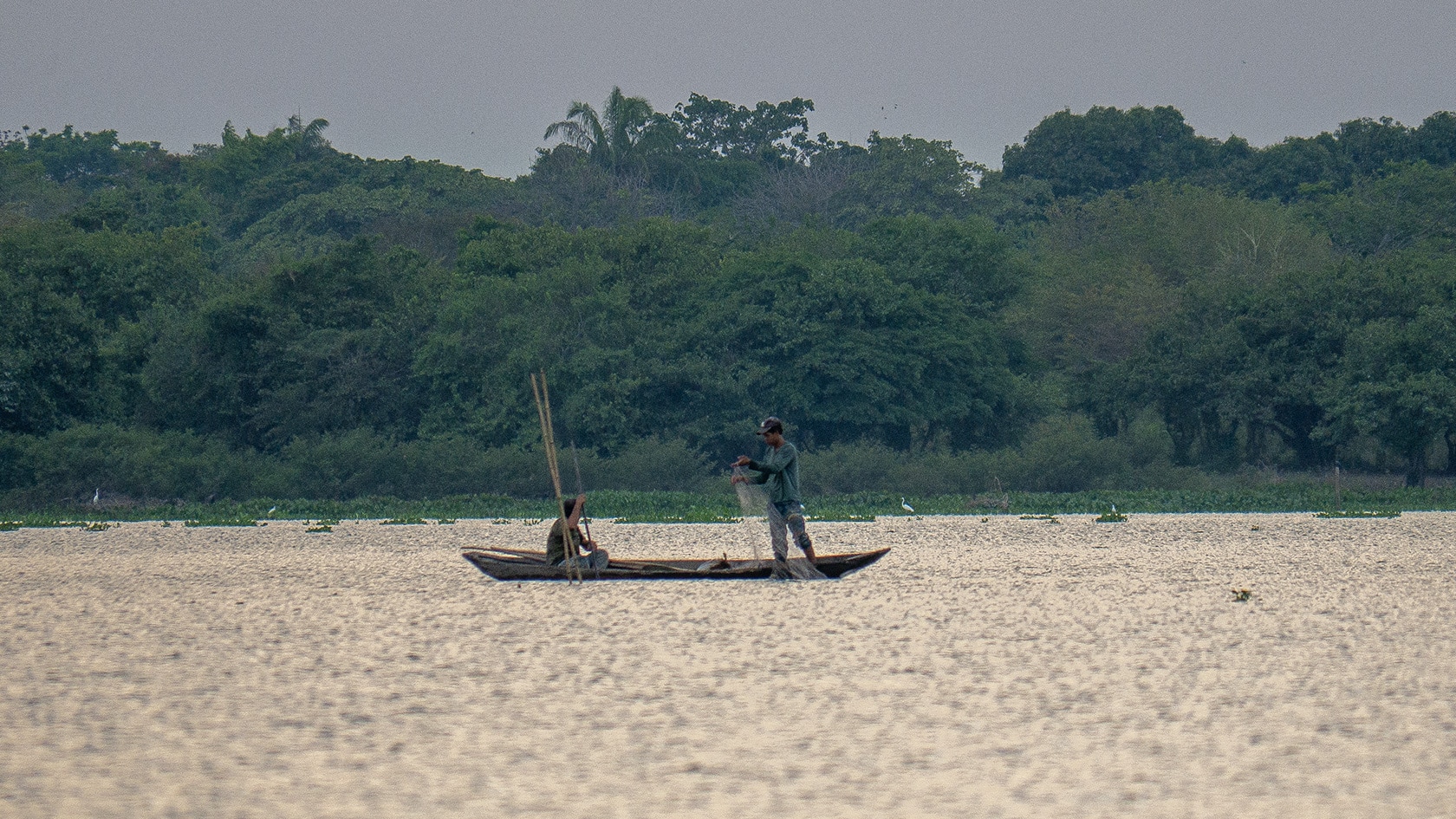 Pêcheurs, Ciénaga de Pijiño, Colombie