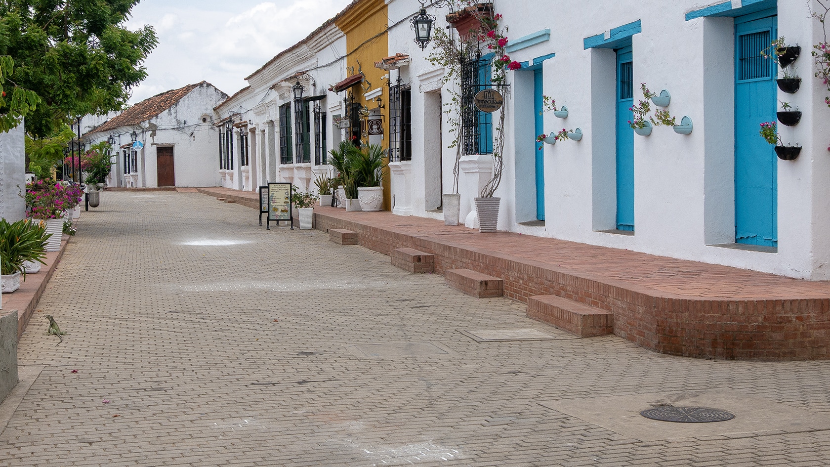 Rue paisible, Mompox, Colombie