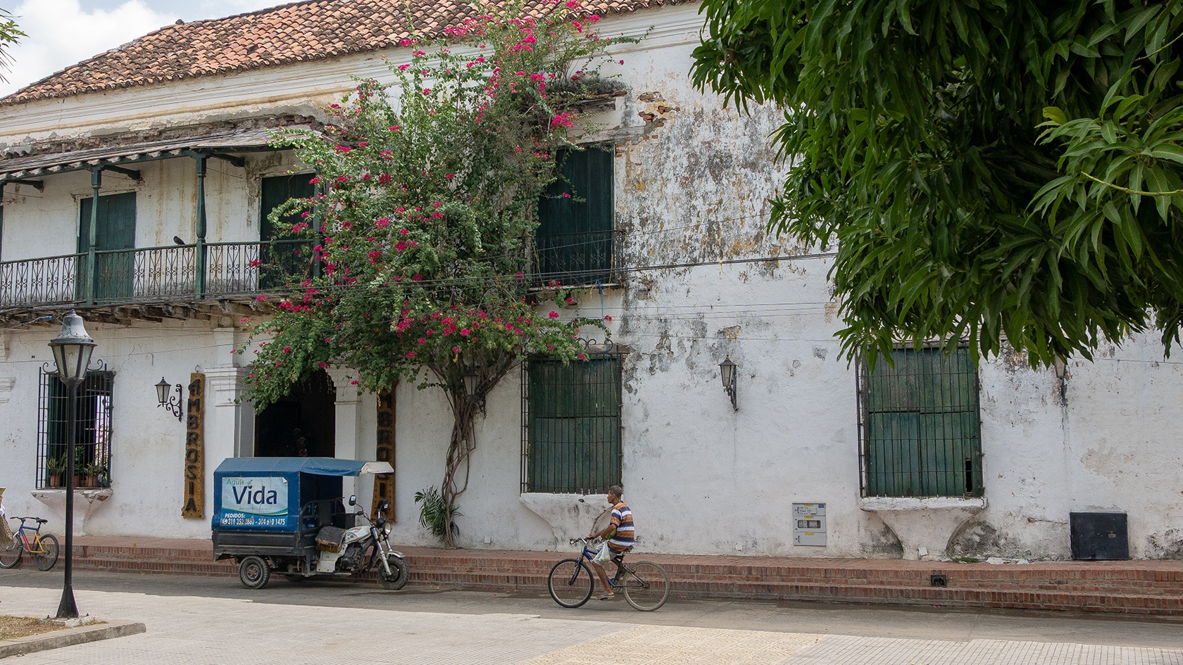 Façade ancienne, Mompox, Colombie