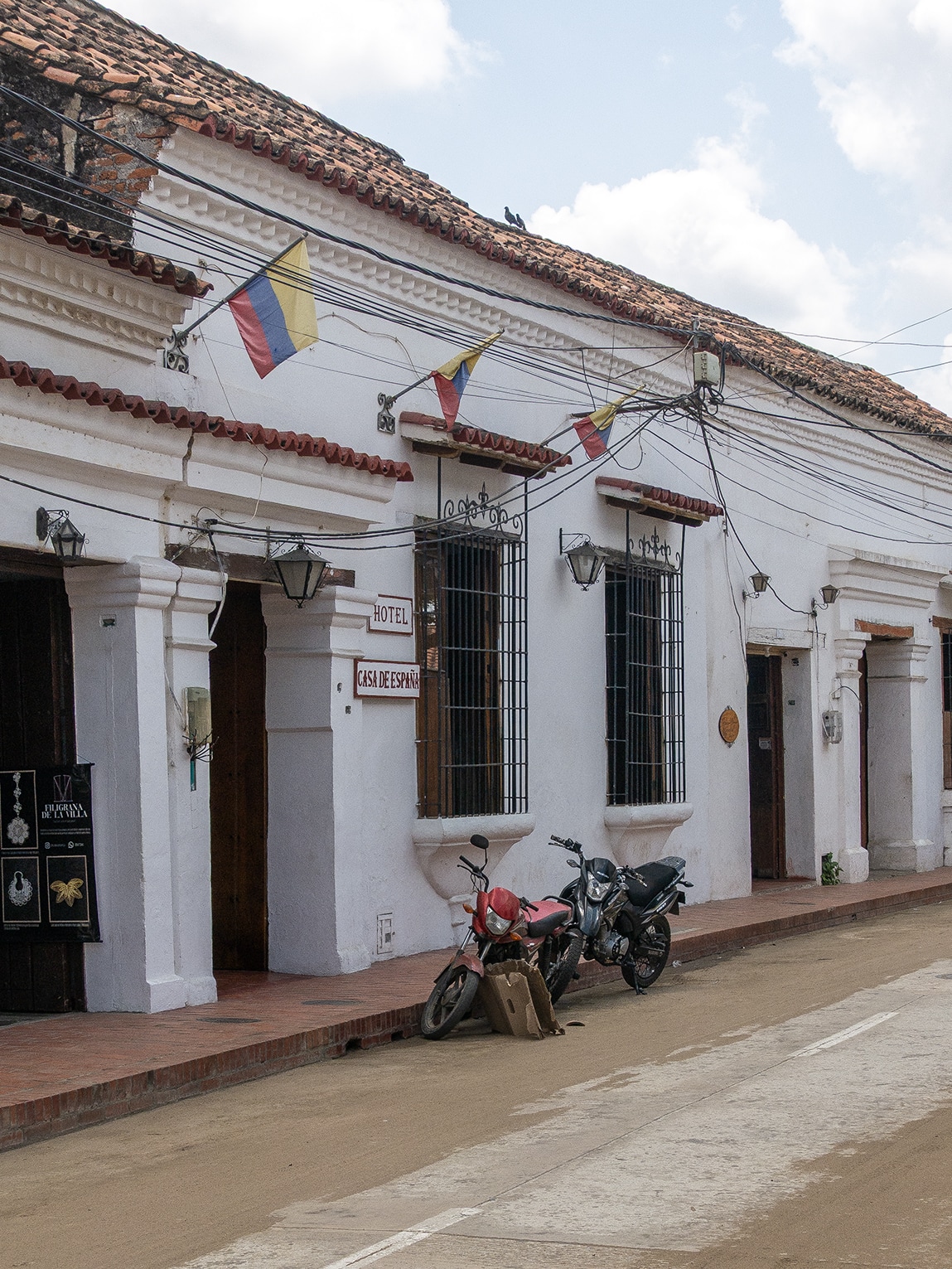Façades blanches typiques, Mompox, Colombie