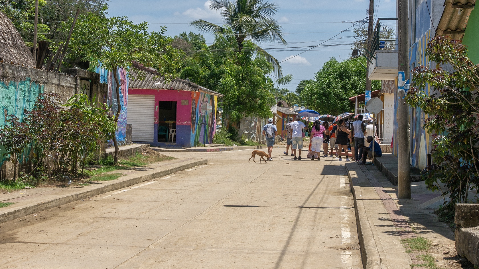 Rue du village, San Basilio de Palenque, Colombie