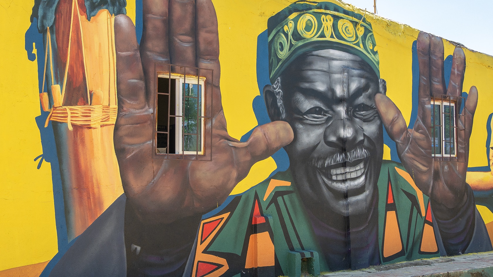 Fresque murale, San Basilio de Palenque, Colombie