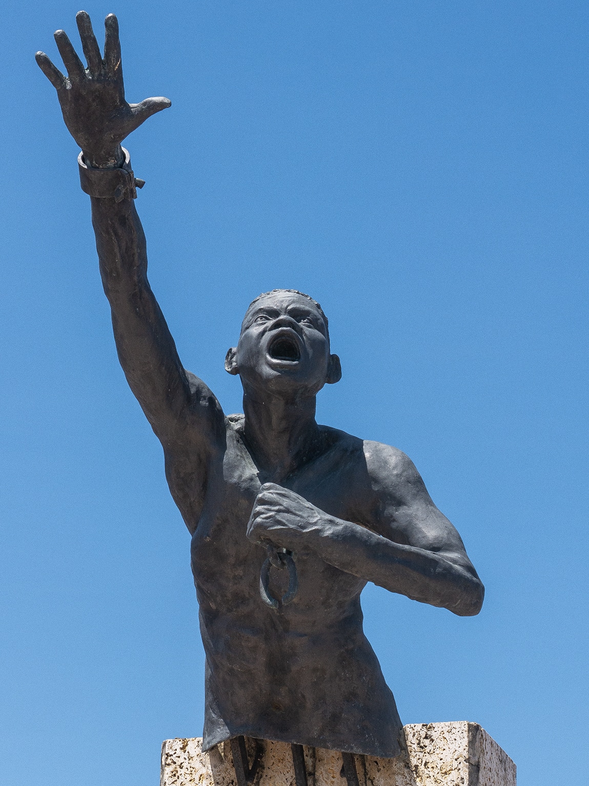 Statue de Benkos Biohó, San Basilio de Palenque, Colombie
